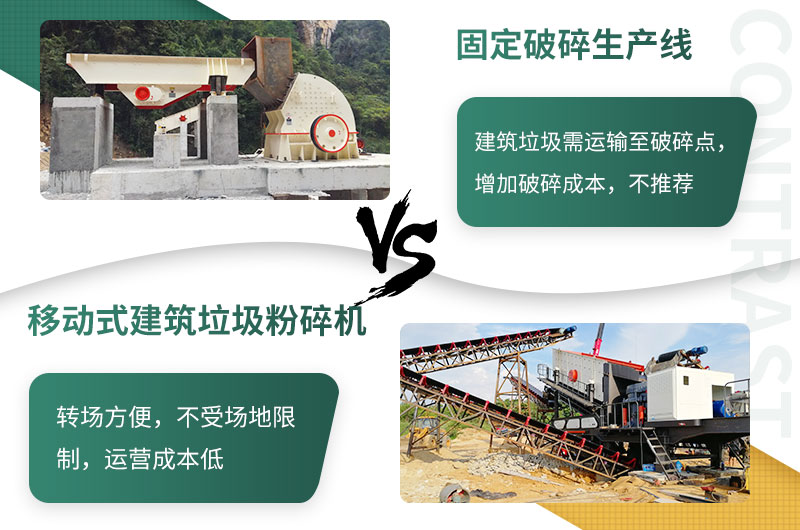 相对于建筑垃圾来讲，移动式更胜一筹